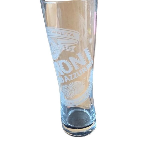 Pre Owned Peroni Nastro Azzurro Birra Superiore Etched Beer Glass Pilsner Style - Picture 7 of 13